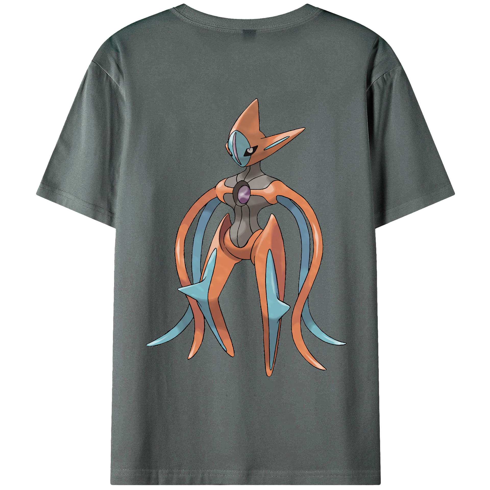 （画像用） ポケットモンスター Pokémon 綿100％ メンズ半袖Tシャツ（バックプリント） 通気性